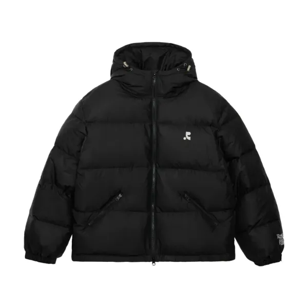 2WAY HOOD DOWN JACKET - BLACK