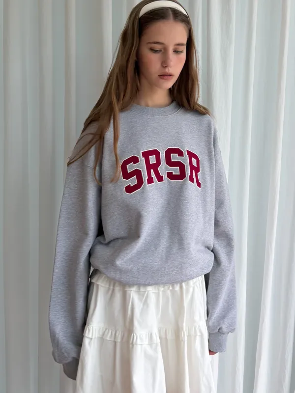SRSR SIGNATURE SWEATSHIRT - GRAY+RED