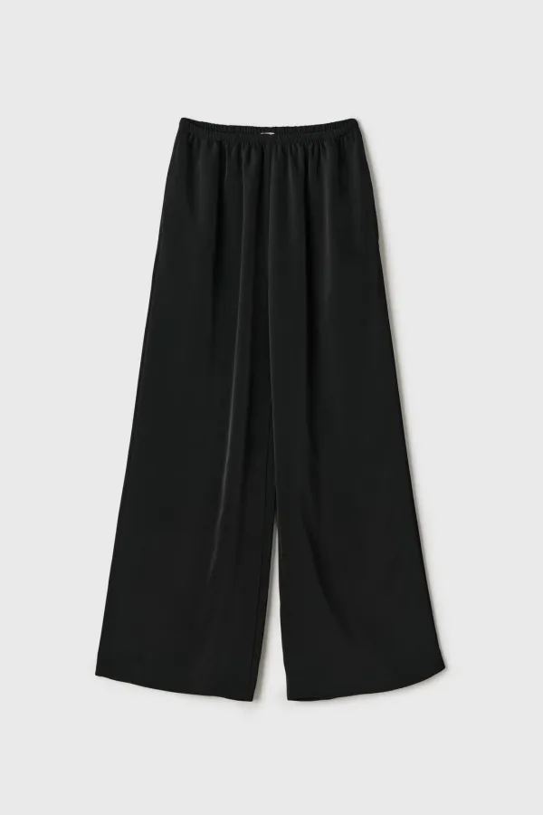 Satin Banding Pants (Black)