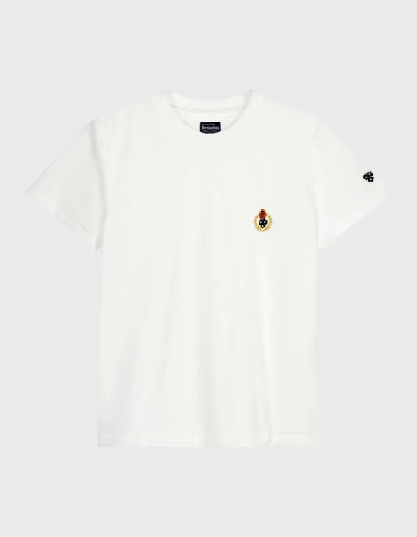 CREST TOWEL HALF-SLEEVE (W) / White