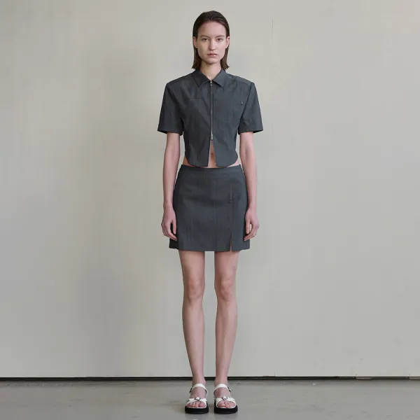 (SK-4942)HENS SET-UP LOW SKIRT