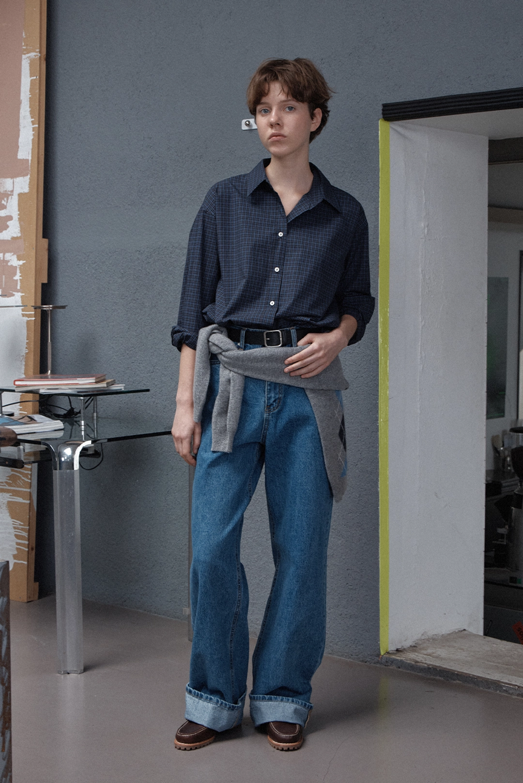 브렌다 브렌든 becky loose denim - blue 상품 이미지 1