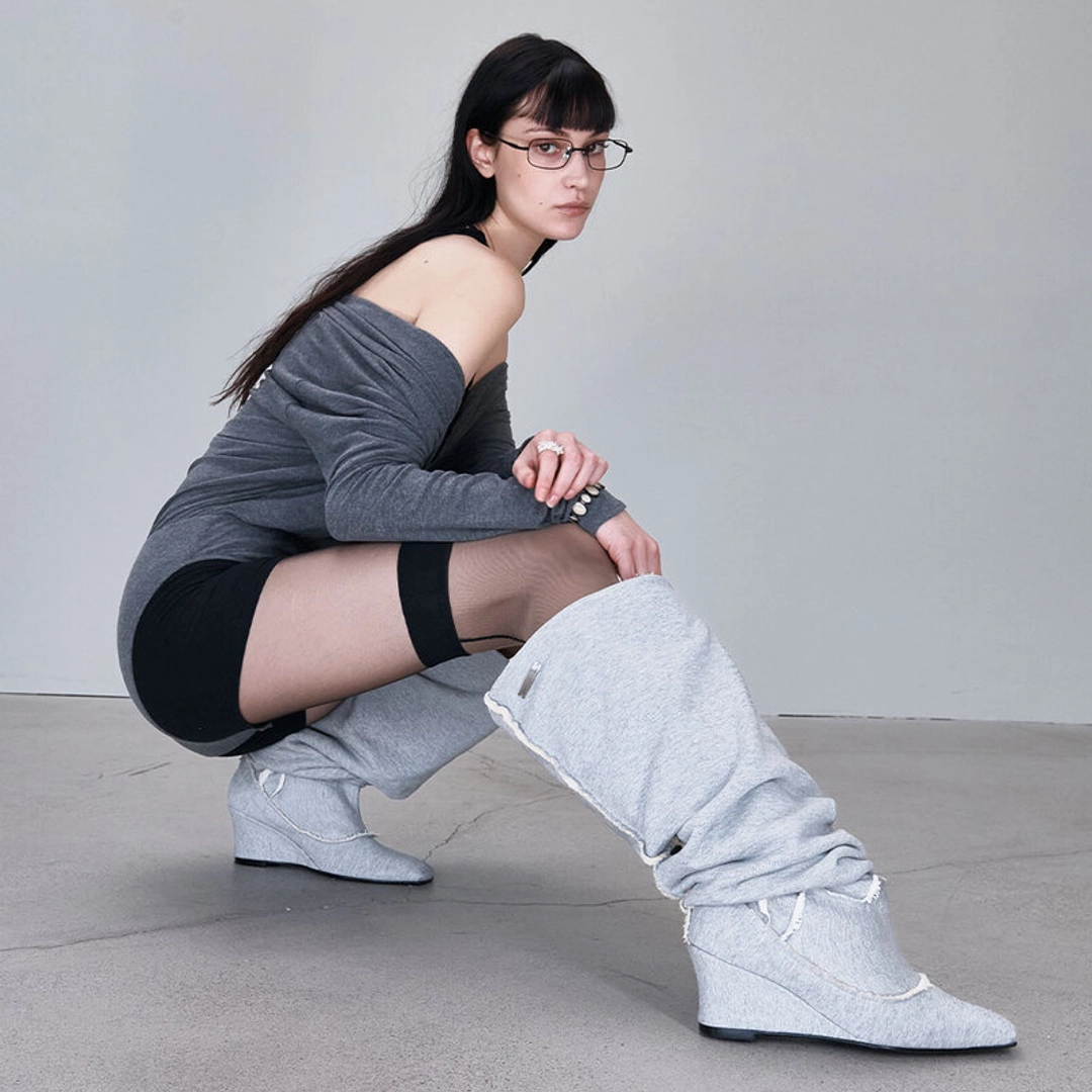 2000아카이브 EFFY BOOTS (MELANGE GREY) 상품 이미지 2