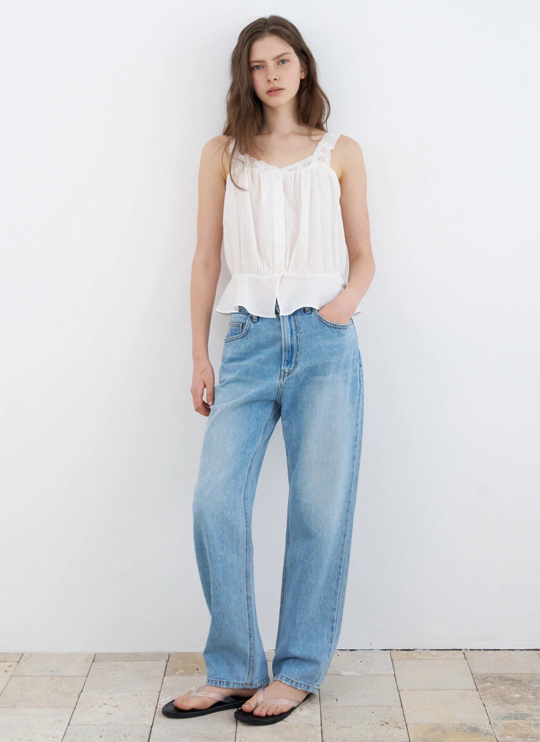 르닐 [6/5 예약배송] Tilly Lace Sleeveless (Ivory) 상품 이미지 1