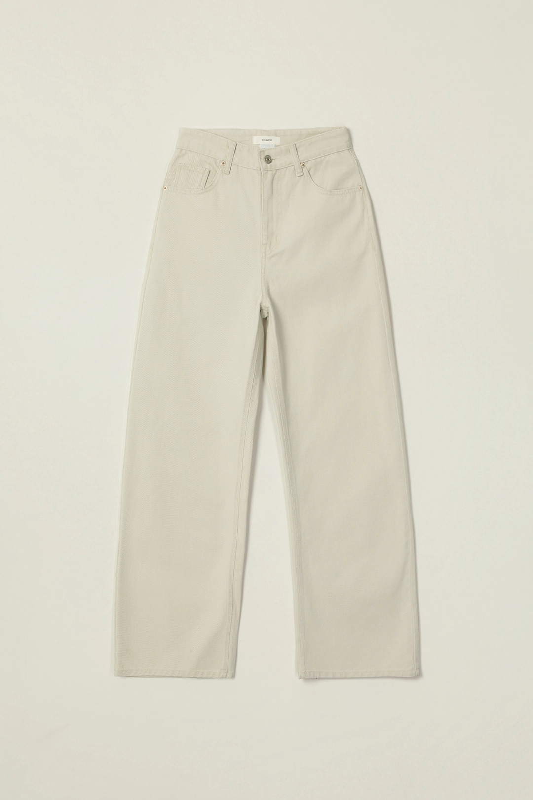 세이지먼트 GRAIN STRAIGHT WASHED PANTS_BEIGE 상품 이미지 1