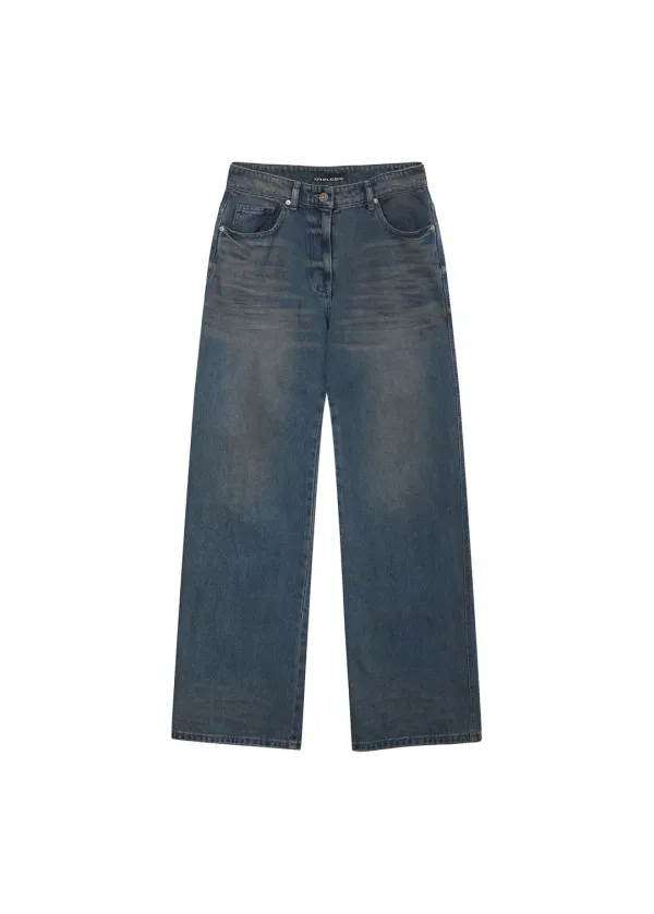 BLUE SEMI-WIDE DENIM (BLUE)
