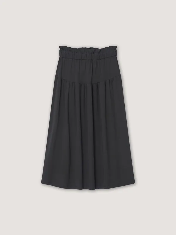 [2nd] Stay Maxi Skirt - Charcoal
