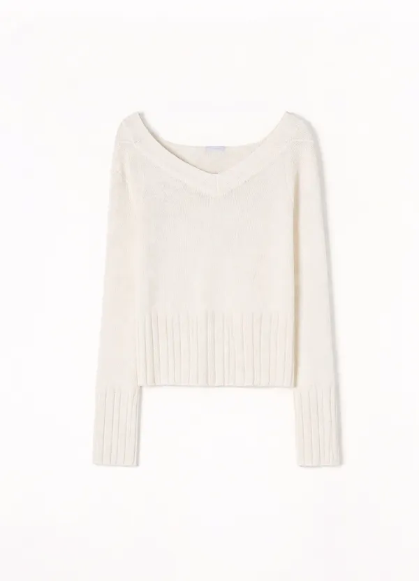 Airy Hood Knit(Ivory)