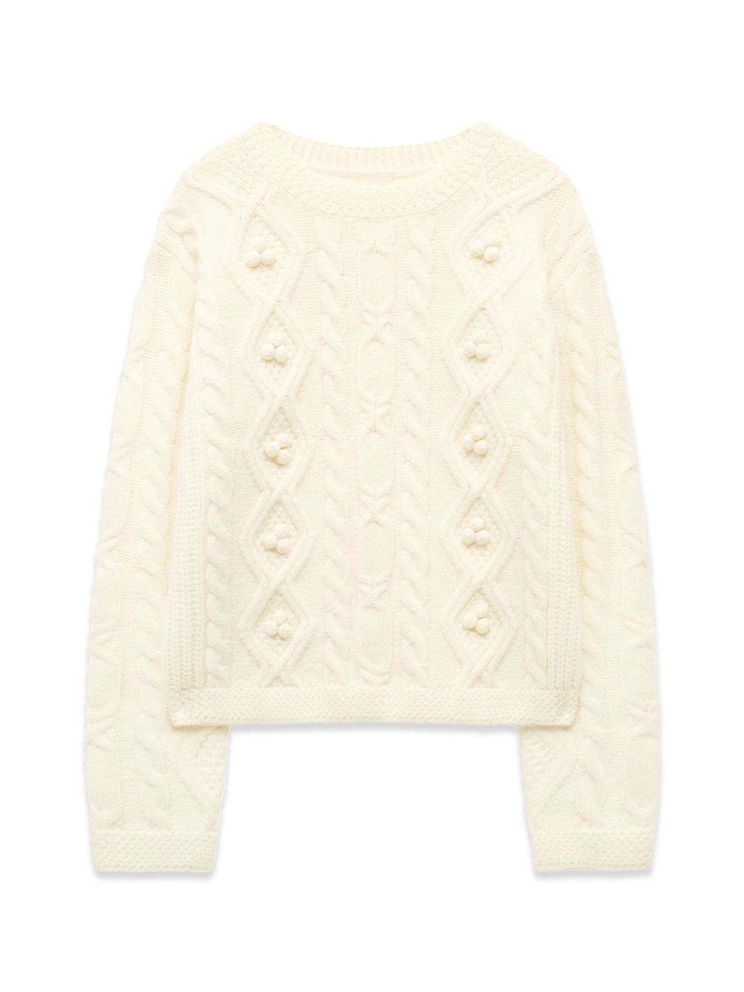 마가린핑거스 ARGYLE POMPOM KNIT (IVORY) 상품 이미지 1
