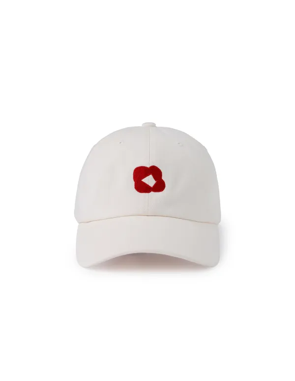 Flower Ball Cap Ivory
