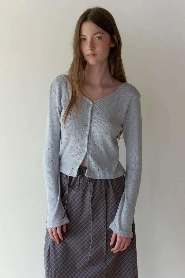 Crochet Label Cardigan (4 Colors)