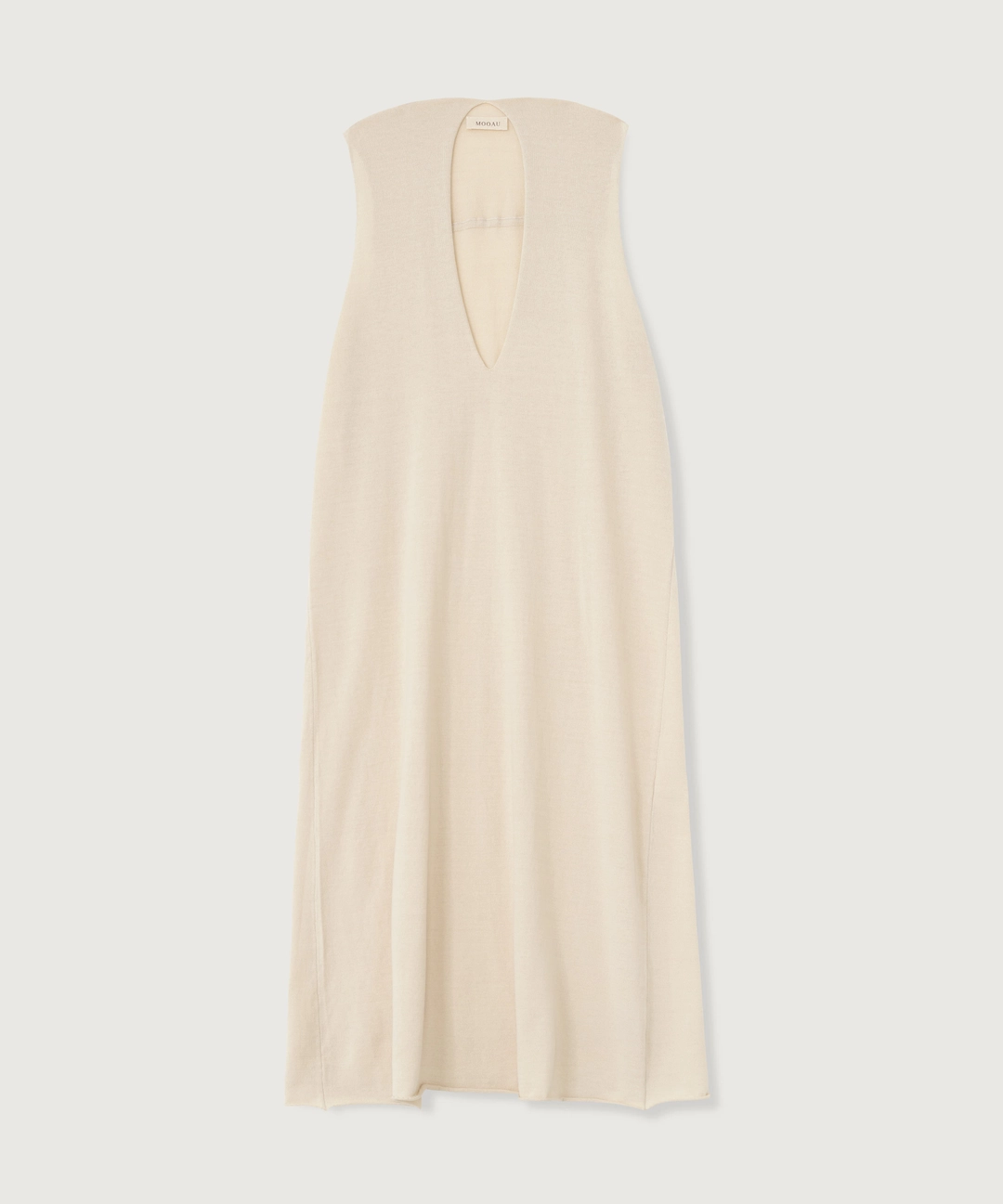 니히 [MOOAU] Cotton knit sleeveless dress (Beige) 상품 이미지 2