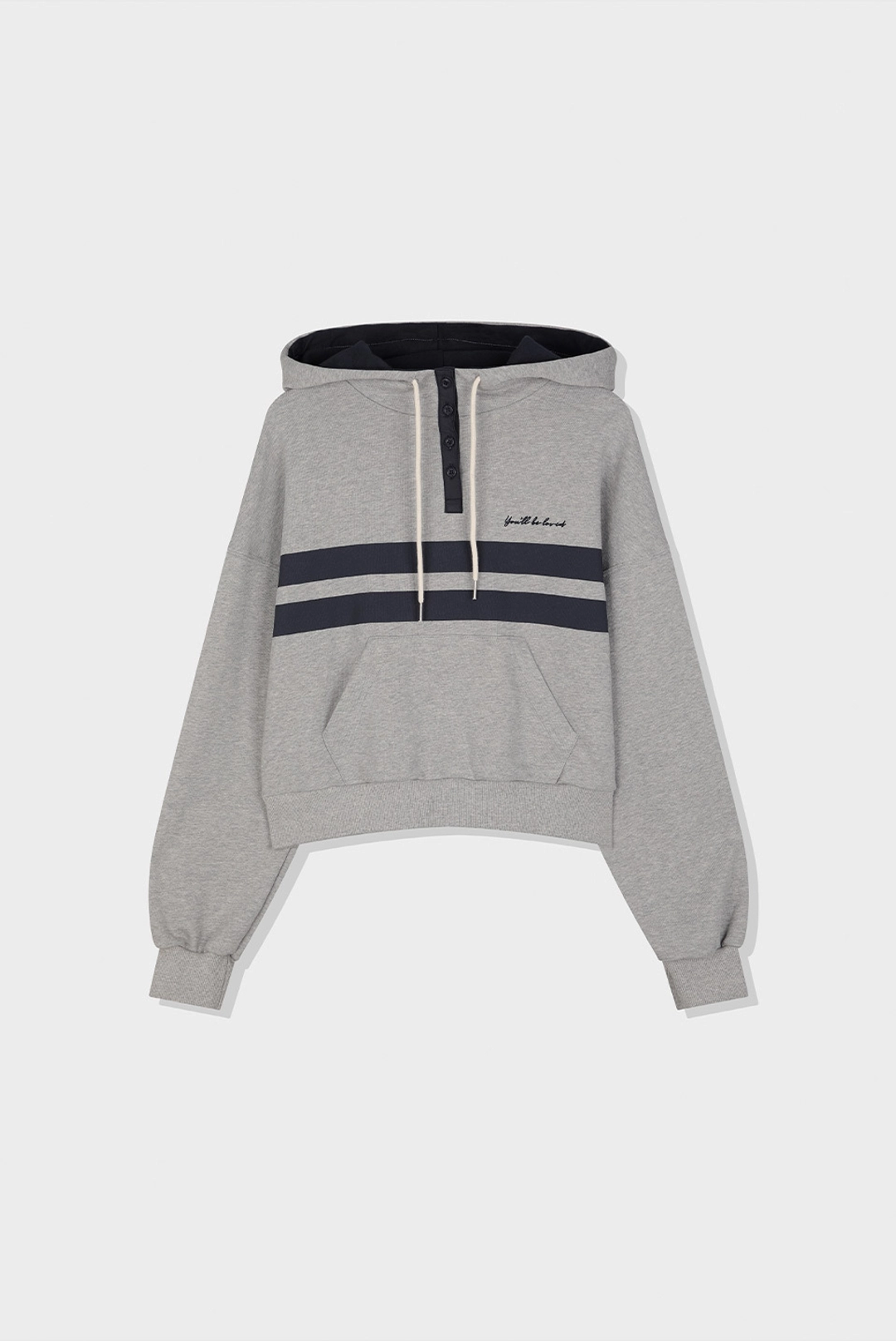 브렌다 브렌든 line hoody - melange 상품 이미지 1