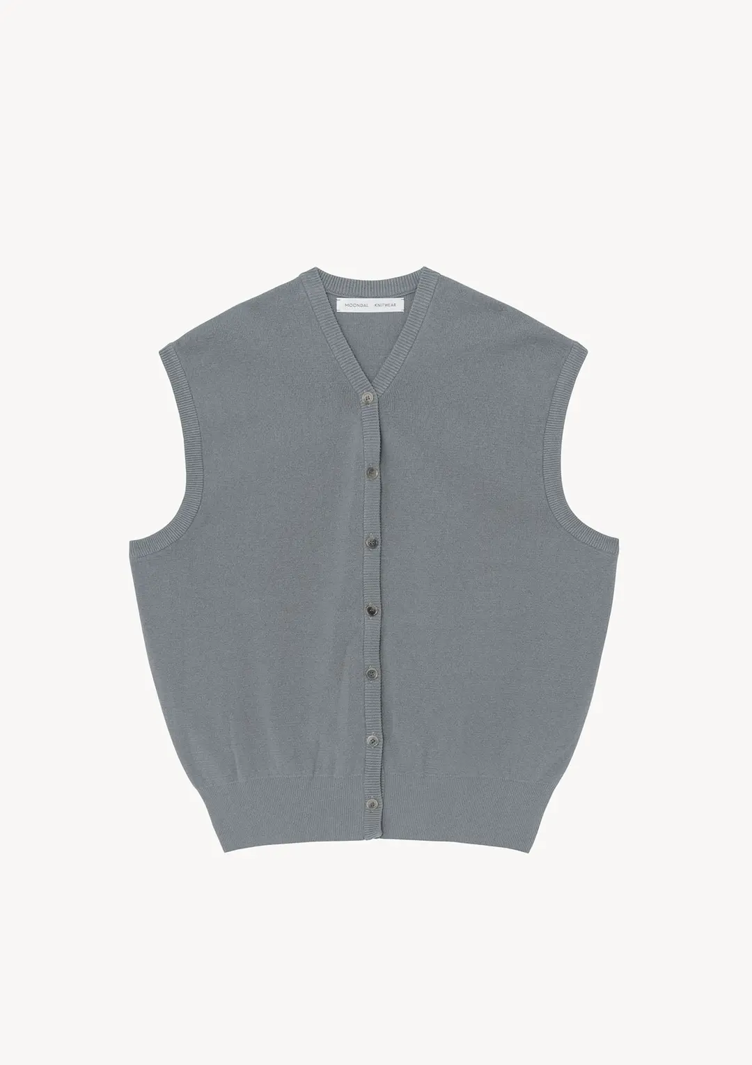 Vasto Knit Vest in Gray