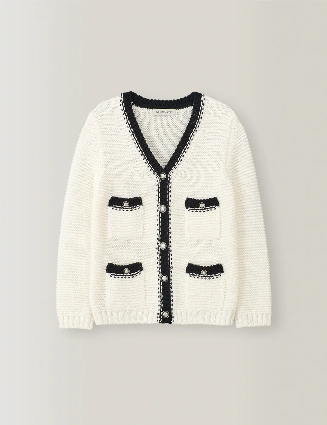 노미나떼 Elle Cardigan (White) 상품 이미지 2