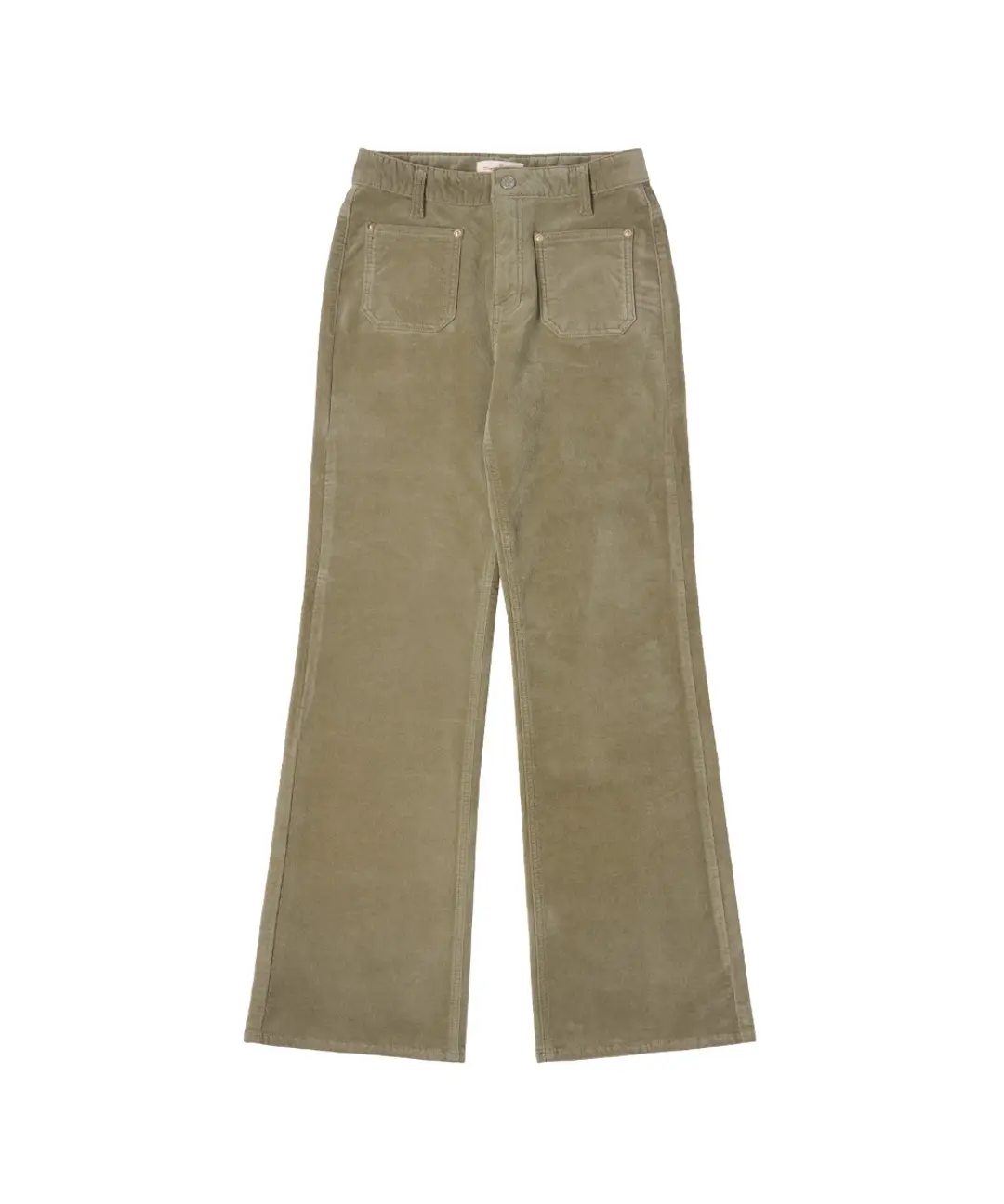 반원 아뜰리에 P3218 프론트 포켓 플레어 팬츠_Khaki beige 상품 이미지 3