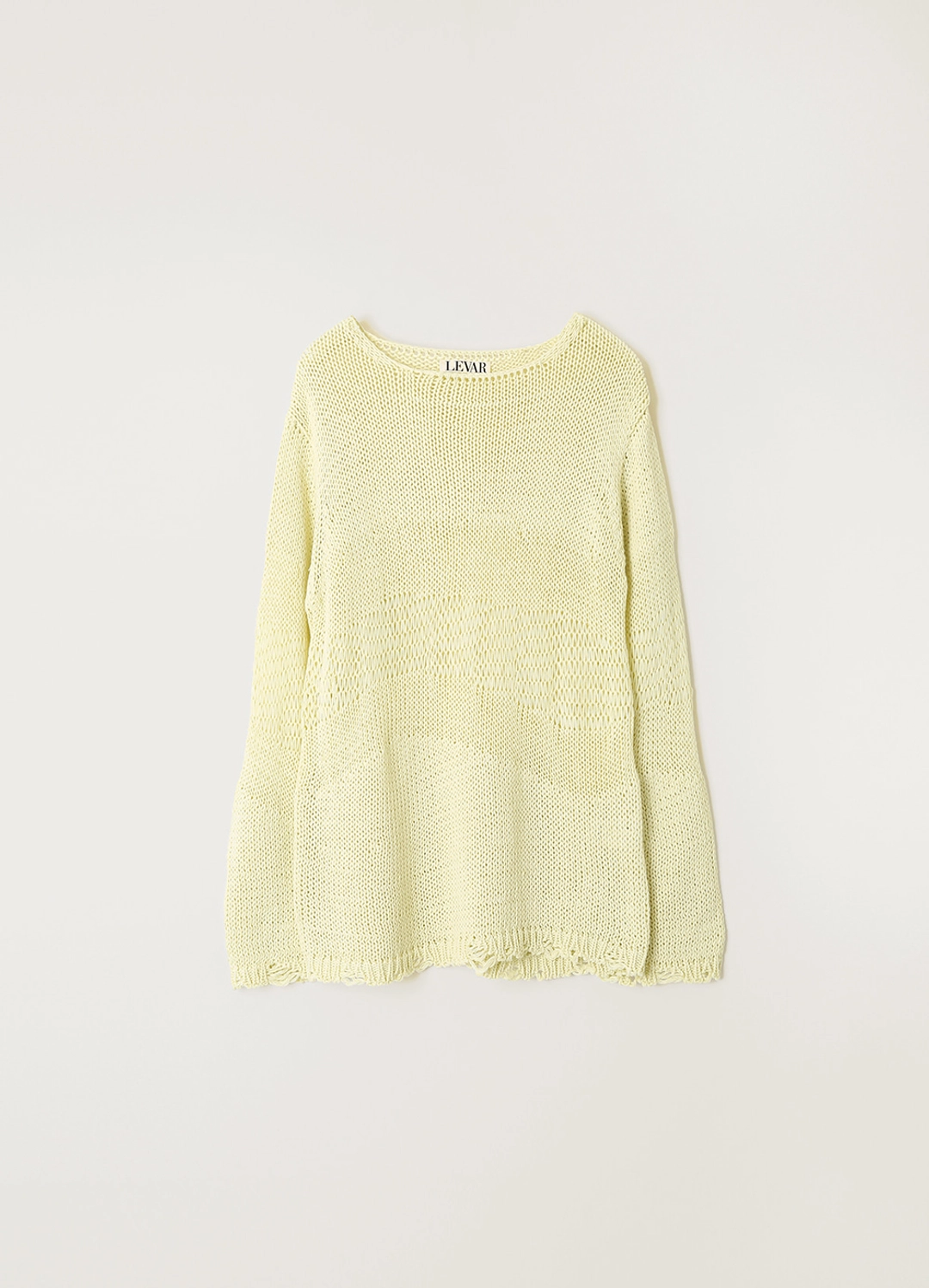 르바 Multi-Texture Net Knit - Pale Yellow 상품 이미지 1