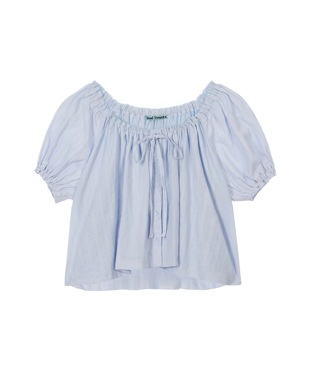 로제프란츠 Puff Ribbon Blouse [Sky Blue] 상품 이미지 1