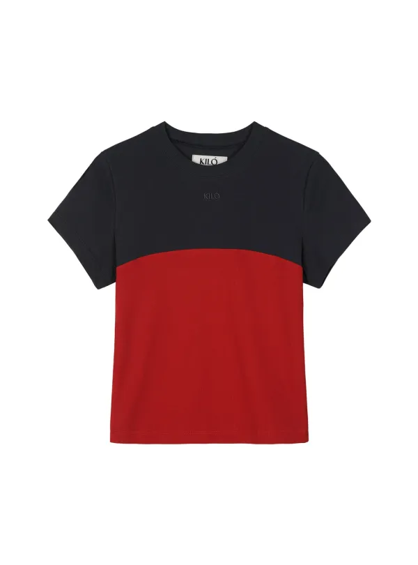 TWO TONE TEE (RED)