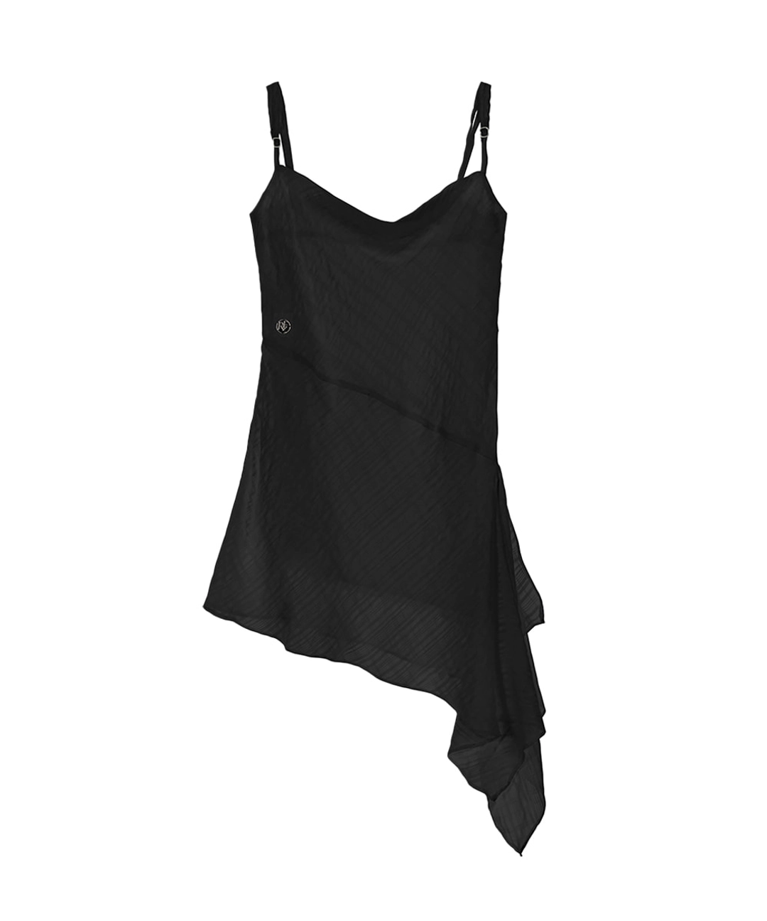 로제프란츠 Drape Unbalance Mini Dress [Black] 상품 이미지 3