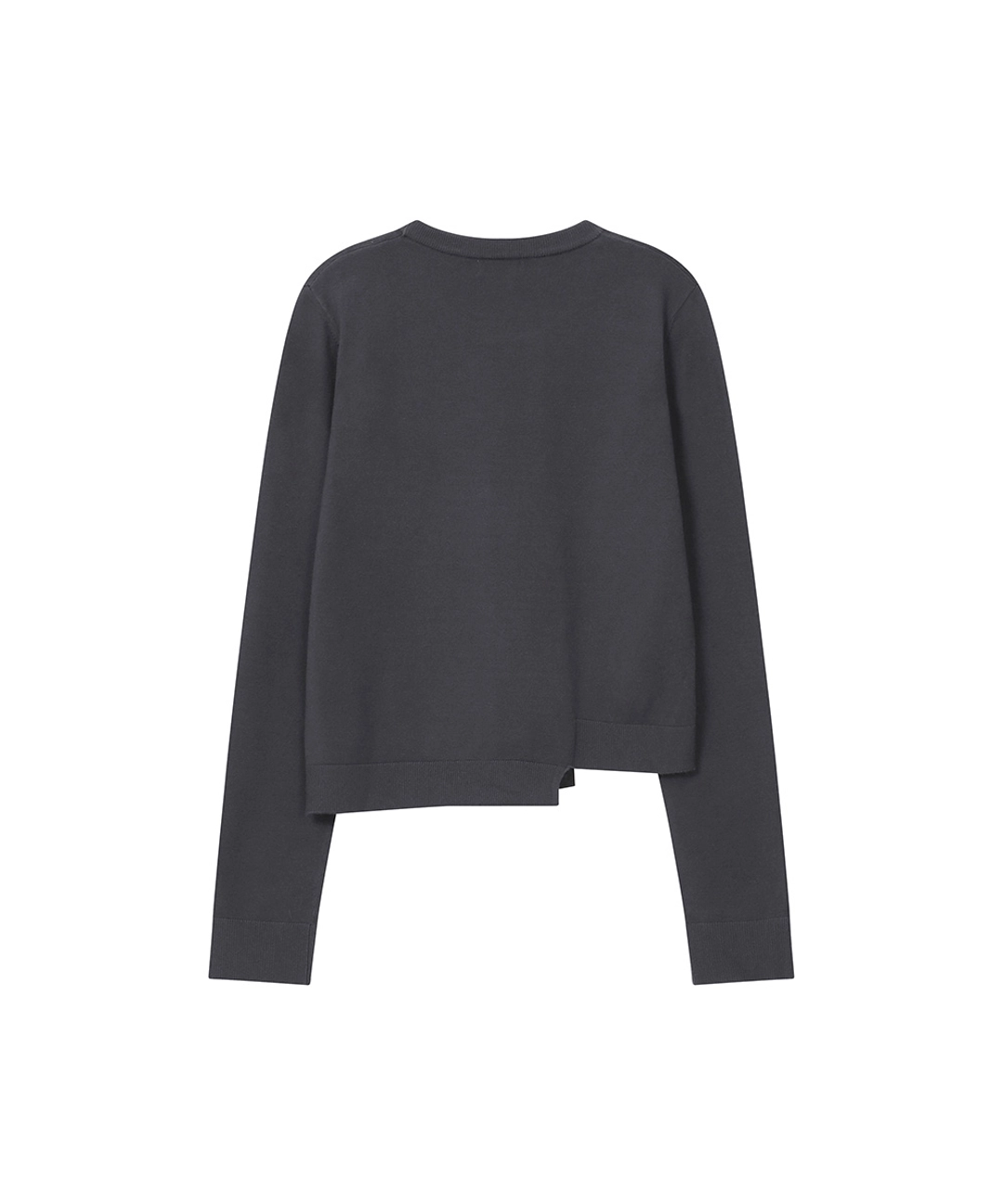 미세키서울 Origami pleats knit top CHARCOAL 상품 이미지 3