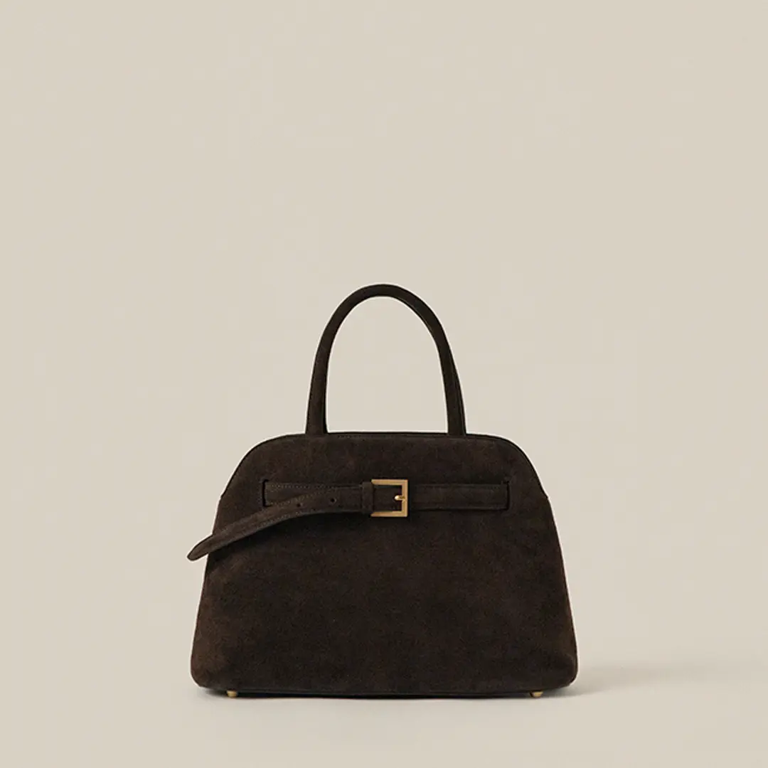 애테 SHIMO TOTE BAG MEDIUM_ESPRESSO SUEDE 상품 이미지 2