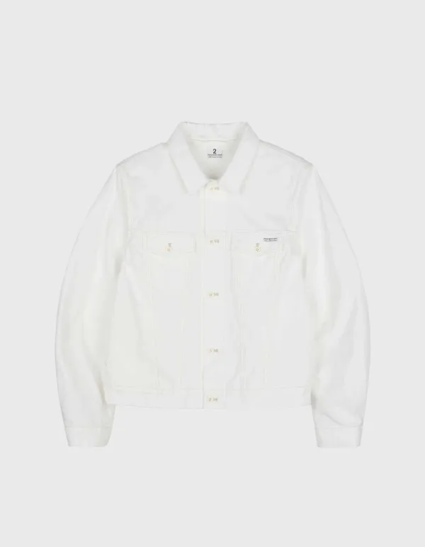 CANVAS TRUCKER JACKET / White