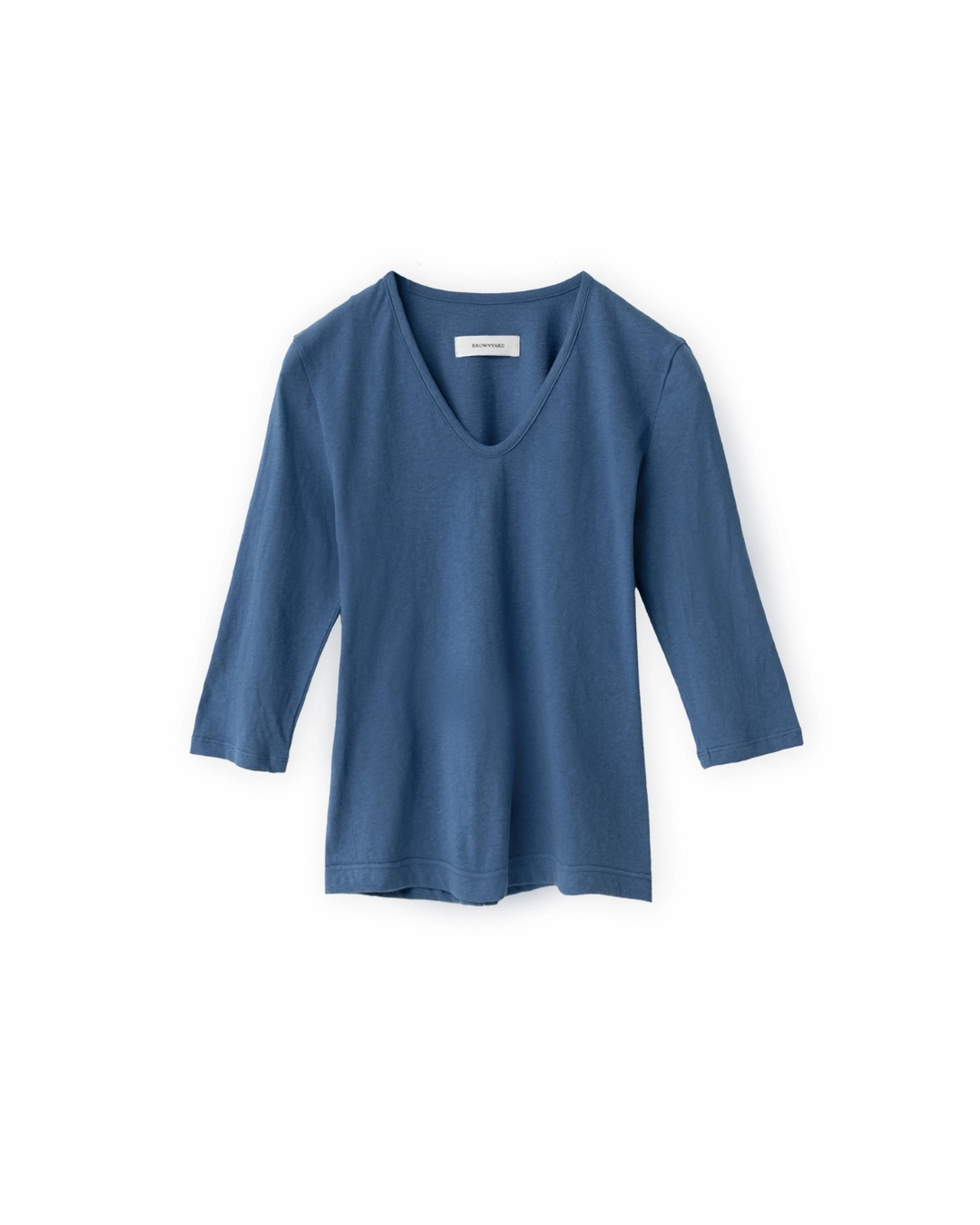 브라운야드 W V Neck 3/4 Sleeve, Blue 상품 이미지 1