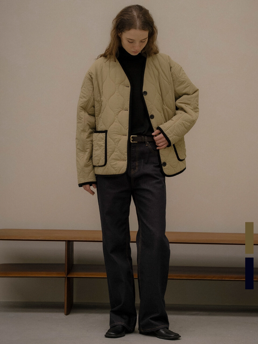 노운베러 Field wave quilting jacket [KNFW05JP07]_[2color] 상품 이미지 2