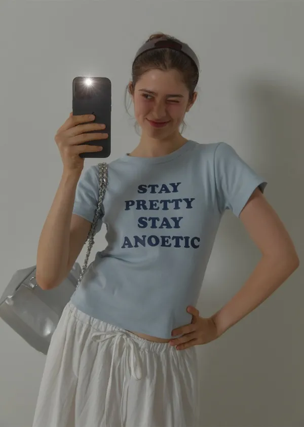 ANC STAY PRETTY T-SHIRT_BLUE
