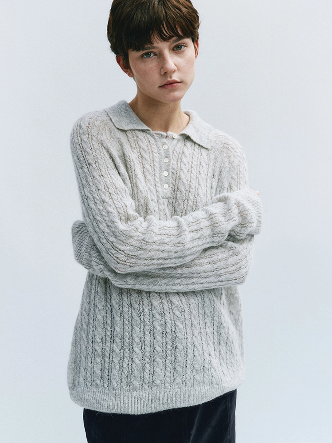 리볼드 Alpaca Collar NT_(Light Gray) 상품 이미지 1