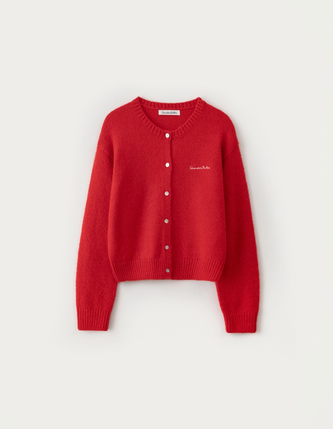 썸웨어버터 Manon Alpaca Cardigan - Red 상품 이미지 1