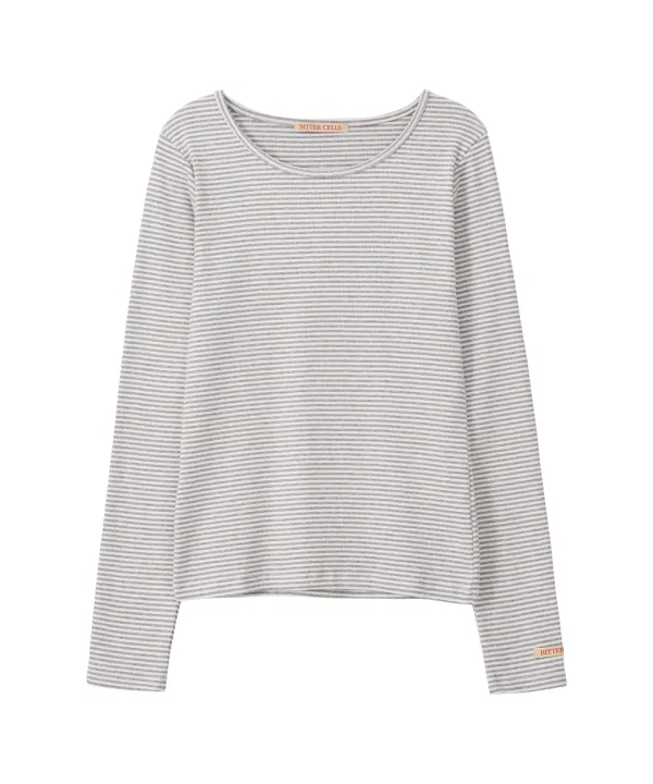 Essential Golgi Tee-Stripe Grey
