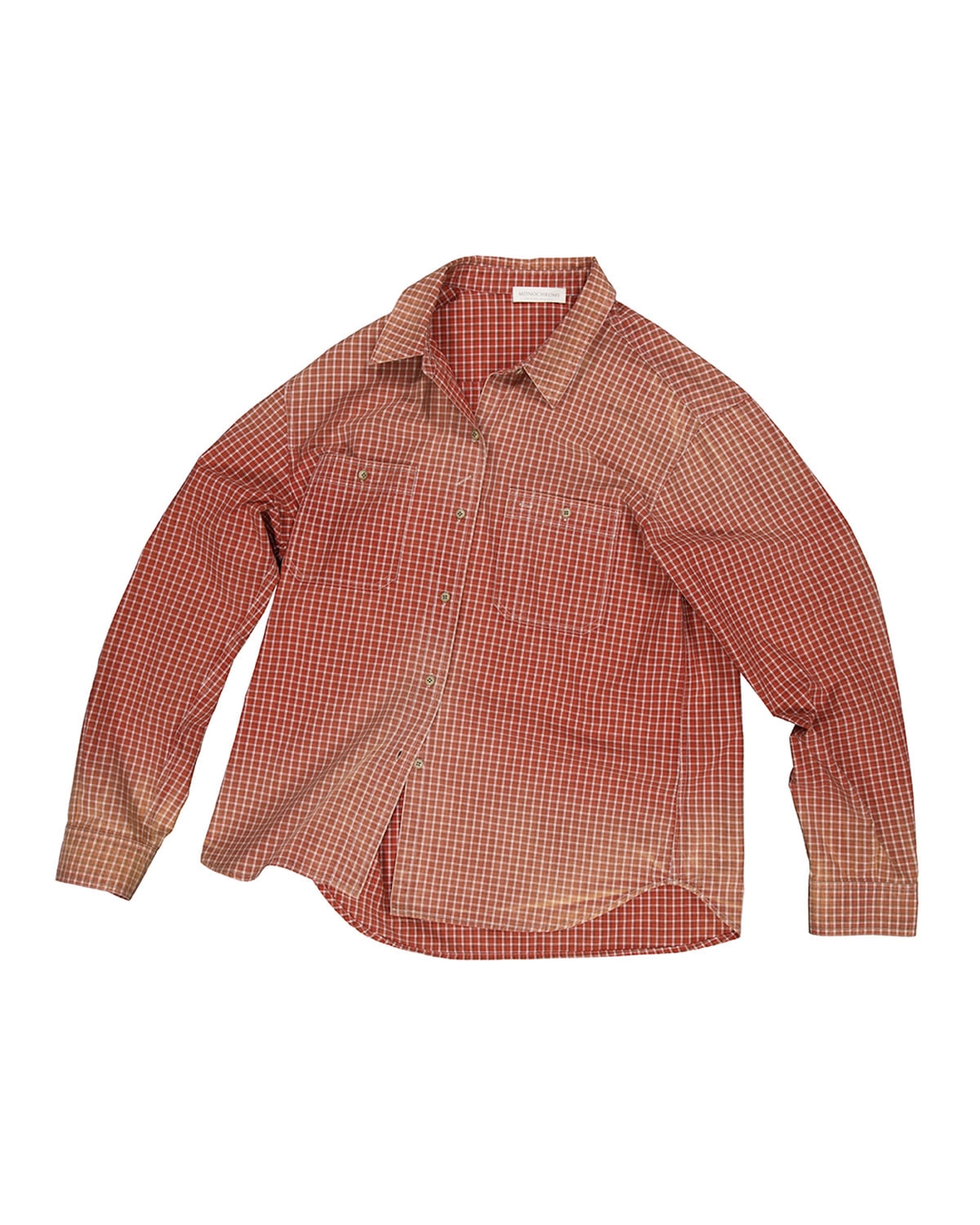 모노크롬 odds check shirt (red) 상품 이미지 1