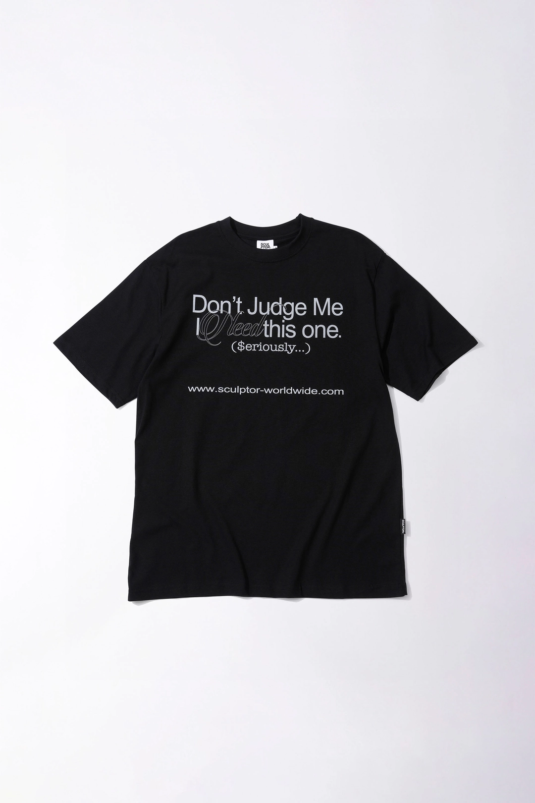 스컬프터 Dont Judge Me Tee Black 상품 이미지 1
