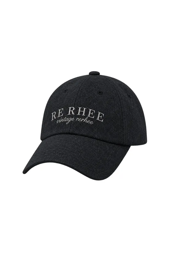 WOOL BALL CAP CHARCOAL