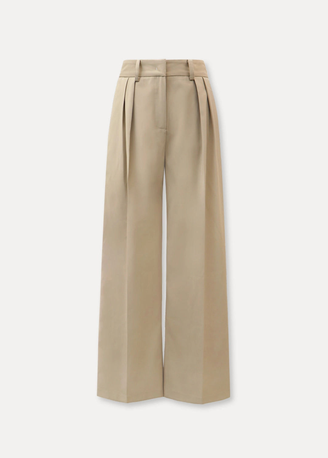 칙스라벨 The CHIX - 26S/S 제인 투턱 와이드 팬츠 - Beige 상품 이미지 1