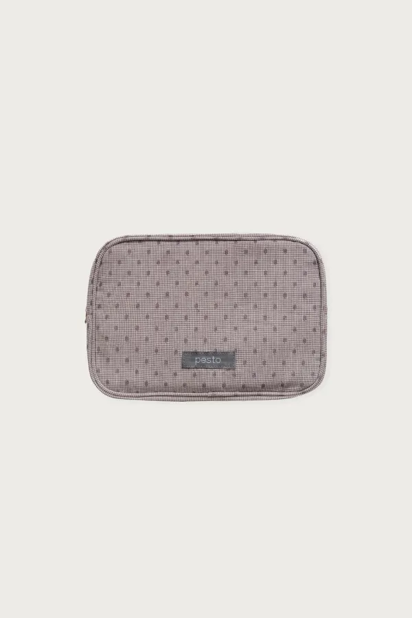 DOT POUCH RED BEAN