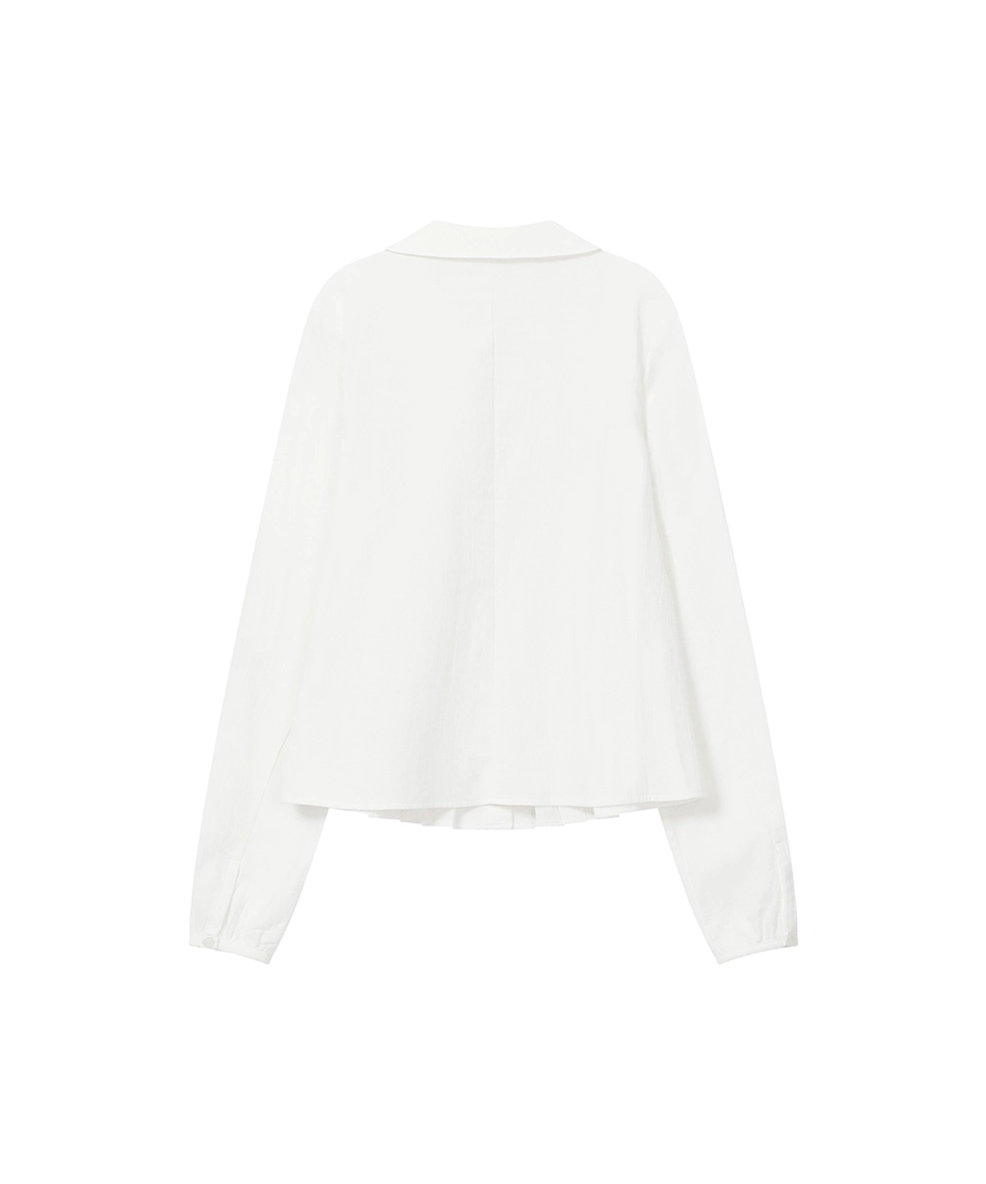 미세키서울 Round collar pleats shirts IVORY 상품 이미지 3