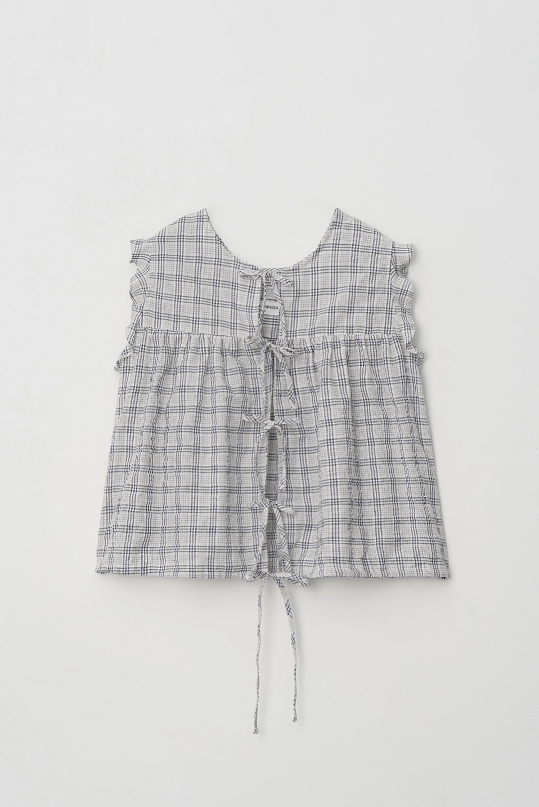 브렌다 브렌든 two way string blouse - check 상품 이미지 1