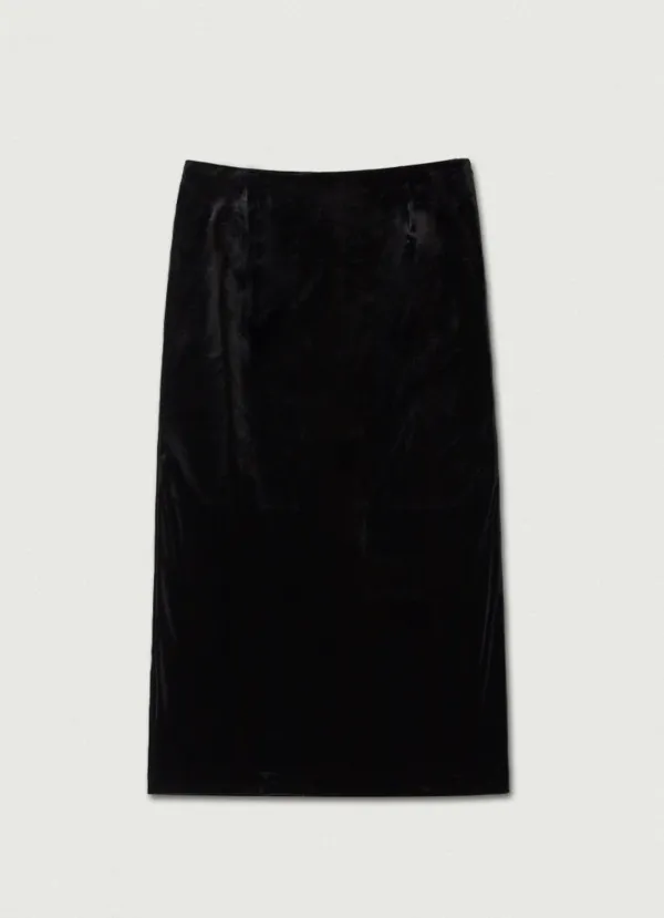 4th/ Merry Velvet Skirt [black]