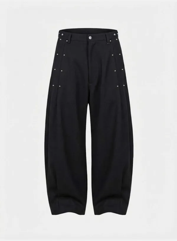 [w-pts26-048] Viper V2 Pintuck Slacks - Black