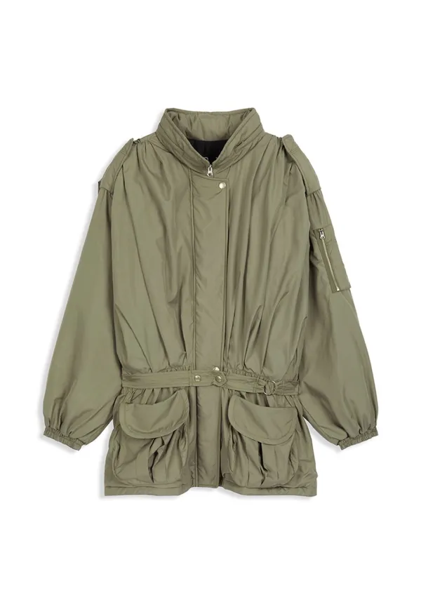 BELTED CARGO FIELD JACKET, KHAKI