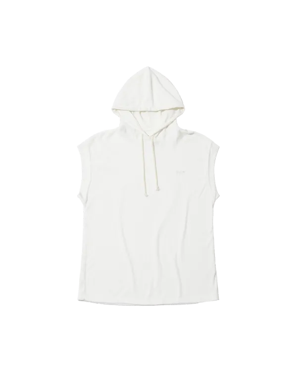 terry crop top (white)