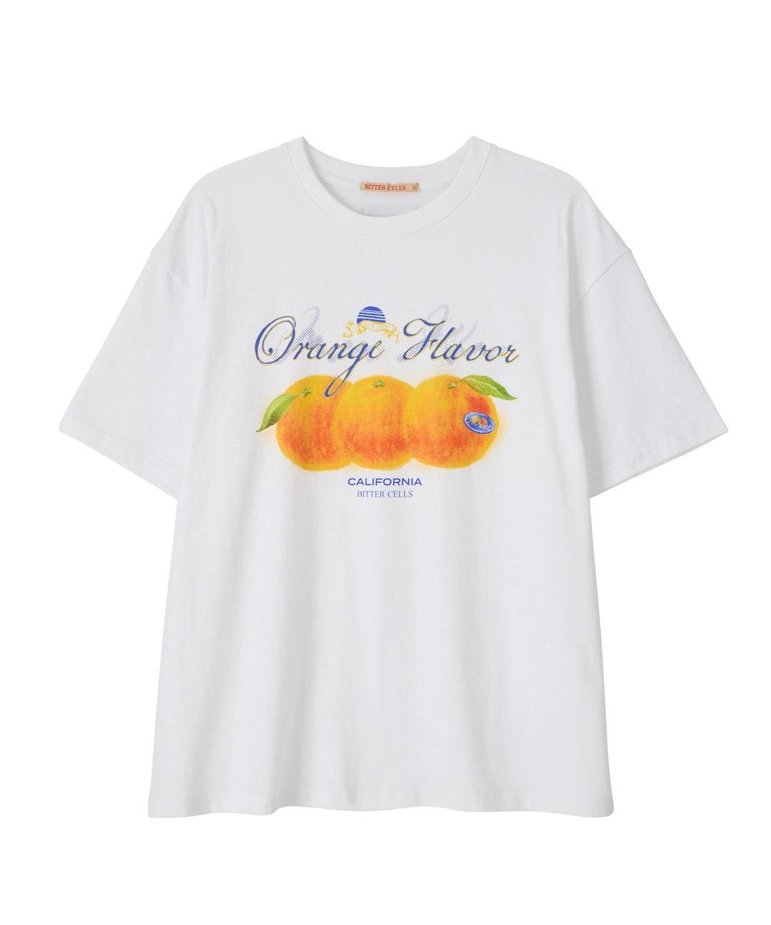 비터셀즈 Sunset Orange Tee-White 상품 이미지 1