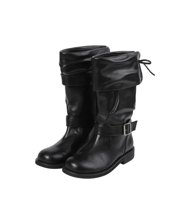 Folding pocket boots BLACK - 미세키서울