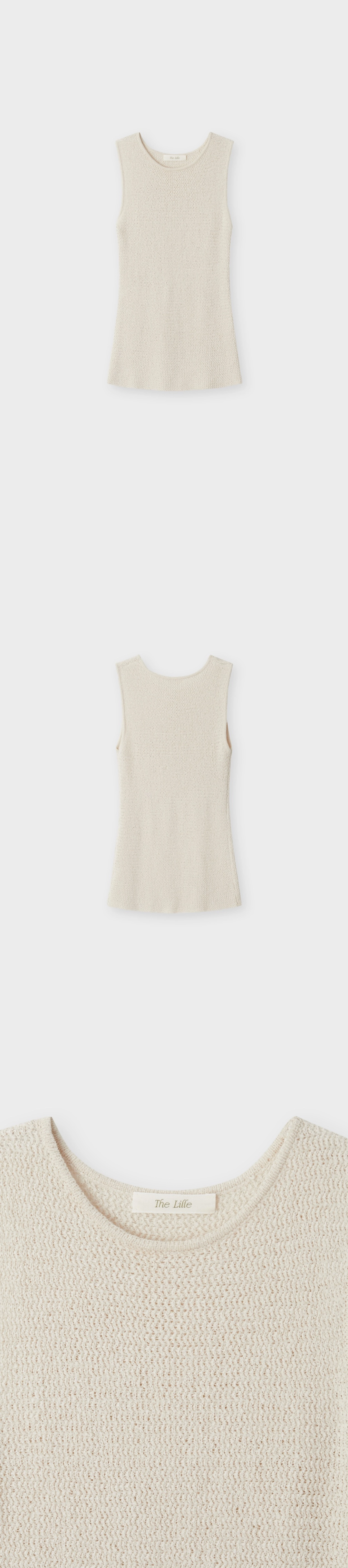 더릴 Melt Sleeveless Knit_Oat 상품 이미지 1