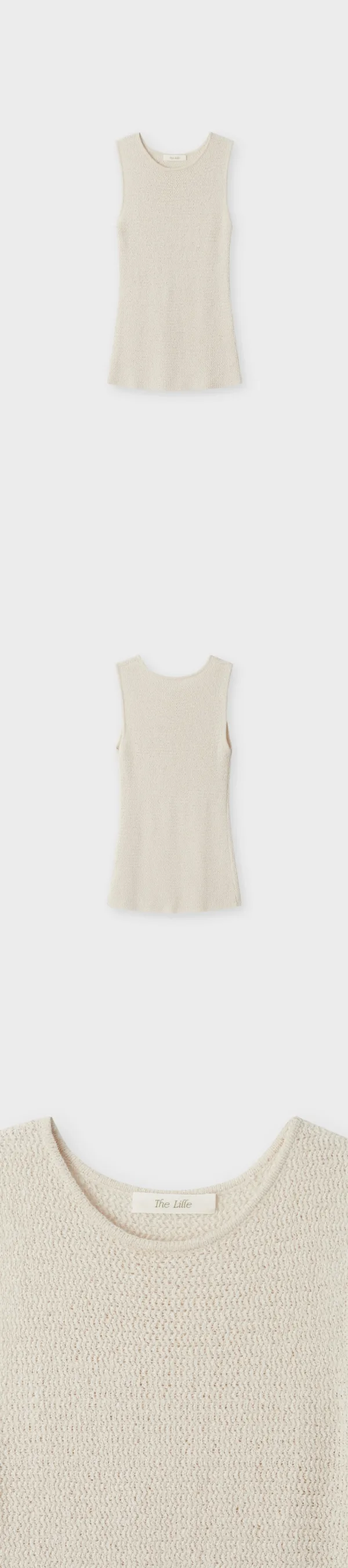 Melt Sleeveless Knit_Oat