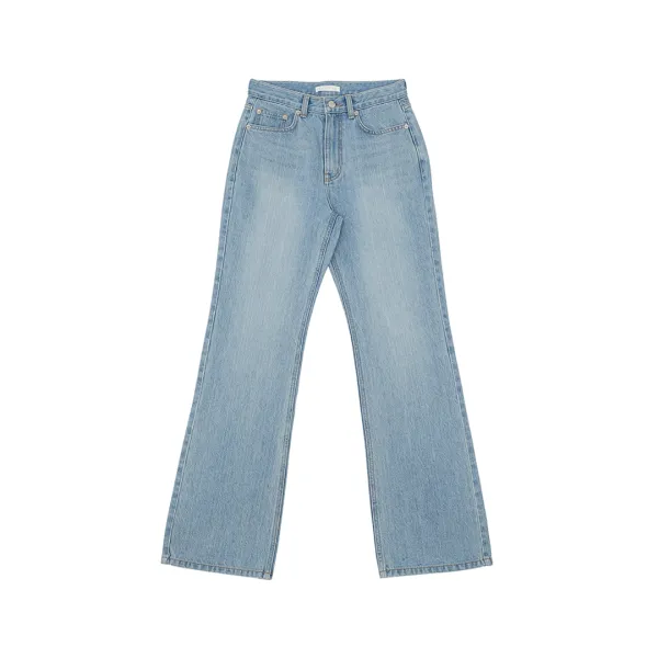 Semi Bootcut Denim Pants (medium blue)