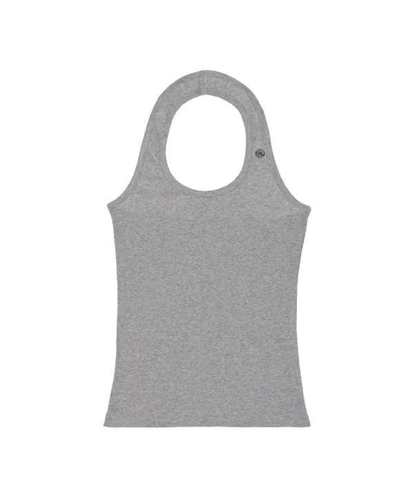 Soft Halter Sleeveless [Gray]